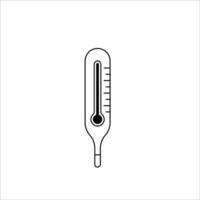 Symbolvektor für Thermometer vektor