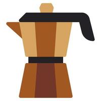 Kaffee Moka Topf Symbol vektor