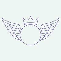 Flügel Vektor Symbole