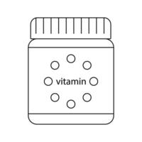 Vektor Illustration von Vitamine. isoliert auf Weiß Hintergrund