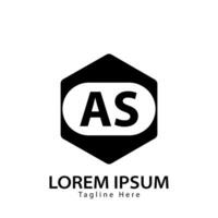 brev som logotyp. en s. som logotyp design vektor illustration för kreativ företag, företag, industri. proffs vektor