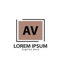 brev AV logotyp. en v. AV logotyp design vektor illustration för kreativ företag, företag, industri. proffs vektor