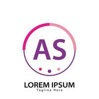 brev som logotyp. en s. som logotyp design vektor illustration för kreativ företag, företag, industri. proffs vektor