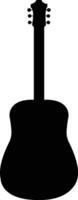 Gitarre Silhouetten Symbol eben Vektor. akustisch Musical Instrument Zeichen isoliert auf . modisch Stil zum Grafik Design, Logo, Netz, Sozial Medien, Handy, Mobiltelefon App vektor