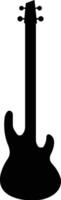 Gitarre Silhouetten Symbol eben Vektor. akustisch Musical Instrument Zeichen isoliert auf . modisch Stil zum Grafik Design, Logo, Netz, Sozial Medien, Handy, Mobiltelefon App vektor