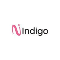 Brief ich und n Indigo Logo vektor