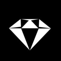 Diamant Illustration Design auf schwarz Hintergrund vektor