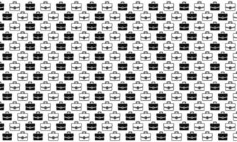 svart och vit affärsväska sömlösa mönster vektor