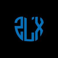 zlx Brief Logo kreativ Design. zlx einzigartig Design. vektor