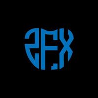 zfx Brief Logo kreativ Design. zfx einzigartig Design. vektor