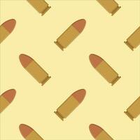 Kugel nahtlos Muster Vektor Illustration.Textur von Militär- Munition. Patronen zum Gewehre und Maschine Pistole.