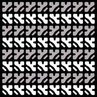 ein faszinierend schwarz und Weiß Muster gegen ein dunkel Hintergrund vektor