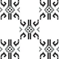 en svart och vit abstrakt design, upprepad mönster gräns vektor