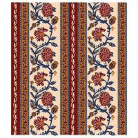 ein rot und Blau Blumen- Design auf ein Beige Hintergrund vektor