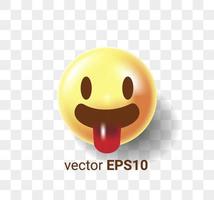 3D Emoticon Illustration Vektorgrafik vektor