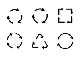 återvinning ikonuppsättning - vektor illustration.