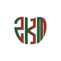 zkm Brief Logo kreativ Design. zkm einzigartig Design. vektor