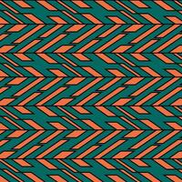 bakgrund illusion prydnad fläta upprepning rader vektor abstrakt tapet omslag geometri grön orange mosaik- design textilier trendig topp se skriva ut mönster bricka konst jul träd akut upprepa