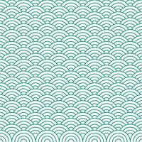 Grün japanisch Welle Muster Hintergrund. japanisch nahtlos Muster Vektor. Wellen Hintergrund Illustration. zum Kleidung, Verpackung Papier, Hintergrund, Hintergrund, Geschenk Karte. vektor