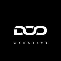 doo Brief Initiale Logo Design Vorlage Vektor Illustration
