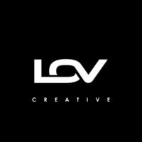 Liebe Brief Initiale Logo Design Vorlage Vektor Illustration