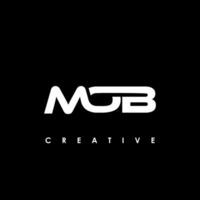 Mob Brief Initiale Logo Design Vorlage Vektor Illustration