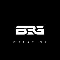 bbg Brief Initiale Logo Design Vorlage Vektor Illustration