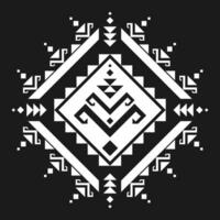 geometrische ethnische Musterkunst. amerikanischer, mexikanischer Stil. Hintergrund aztekische Stammesverzierung. design für stoff, kleidung, textil, logo, symbol. vektor