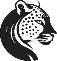 glatt und wild schwarz Leopard Logo Design Panther Leistung schwarz Vektor Leopard Emblem