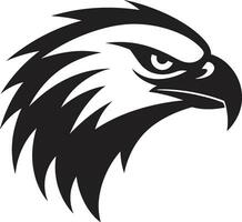 schwarz Falke Raubtier Logo ein Vektor Logo zum das fantastisch schwarz Specht Logo ein Symbol von Stärke und Entschlossenheit