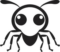 svart vektor myra ikon en logotyp för de åldrar modern svart myra emblem vektor logotyp briljans