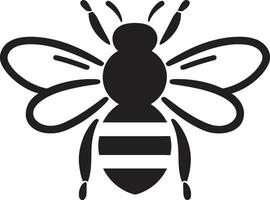 Biene gekrönt Symbol Bienenstock Führer Symbol vektor