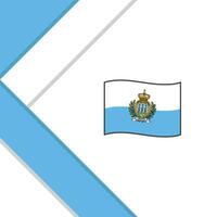 san Marino Flagge abstrakt Hintergrund Design Vorlage. san Marino Unabhängigkeit Tag Banner Sozial Medien Post. san Marino Illustration vektor