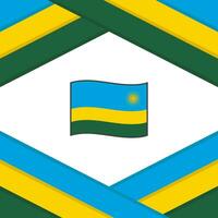 rwanda flagga abstrakt bakgrund design mall. rwanda oberoende dag baner social media posta. rwanda mall vektor