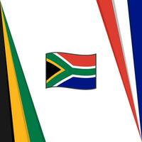 Süd Afrika Flagge abstrakt Hintergrund Design Vorlage. Süd Afrika Unabhängigkeit Tag Banner Sozial Medien Post. Süd Afrika Flagge vektor