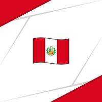 Peru Flagge abstrakt Hintergrund Design Vorlage. Peru Unabhängigkeit Tag Banner Sozial Medien Post vektor