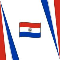 Paraguay Flagge abstrakt Hintergrund Design Vorlage. Paraguay Unabhängigkeit Tag Banner Sozial Medien Post. Paraguay Flagge vektor