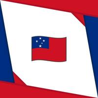 Samoa Flagge abstrakt Hintergrund Design Vorlage. Samoa Unabhängigkeit Tag Banner Sozial Medien Post. Samoa Unabhängigkeit Tag vektor