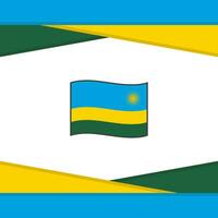 rwanda flagga abstrakt bakgrund design mall. rwanda oberoende dag baner social media posta. rwanda vektor