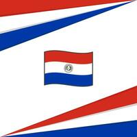 paraguay flagga abstrakt bakgrund design mall. paraguay oberoende dag baner social media posta. paraguay design vektor