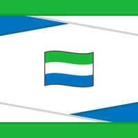 Sierra leone Flagge abstrakt Hintergrund Design Vorlage. Sierra leone Unabhängigkeit Tag Banner Sozial Medien Post. Sierra leone Vektor