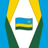 rwanda flagga abstrakt bakgrund design mall. rwanda oberoende dag baner social media posta. rwanda bakgrund vektor