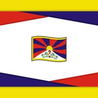 tibet flagga abstrakt bakgrund design mall. tibet oberoende dag baner social media posta. tibet vektor