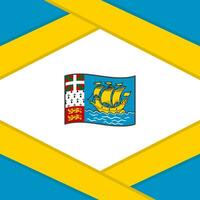 Heilige Pierre und Miquelon Flagge abstrakt Hintergrund Design Vorlage. Heilige Pierre und Miquelon Unabhängigkeit Tag Banner Sozial Medien Post. Vorlage vektor