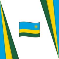 rwanda flagga abstrakt bakgrund design mall. rwanda oberoende dag baner social media posta. rwanda flagga vektor