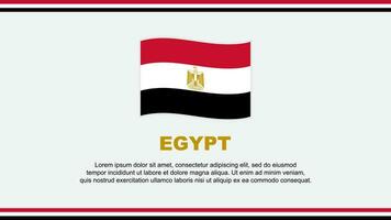 Ägypten Flagge abstrakt Hintergrund Design Vorlage. Ägypten Unabhängigkeit Tag Banner Sozial Medien Vektor Illustration. Ägypten Design