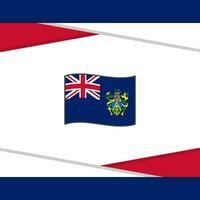 Pitcairn Inseln Flagge abstrakt Hintergrund Design Vorlage. Pitcairn Inseln Unabhängigkeit Tag Banner Sozial Medien Post. Pitcairn Inseln Vektor
