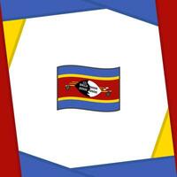 Swasiland Flagge abstrakt Hintergrund Design Vorlage. Swasiland Unabhängigkeit Tag Banner Sozial Medien Post. Swasiland Banner vektor