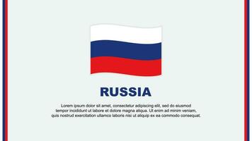 ryssland flagga abstrakt bakgrund design mall. ryssland oberoende dag baner social media vektor illustration. ryssland tecknad serie