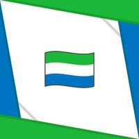 Sierra leone Flagge abstrakt Hintergrund Design Vorlage. Sierra leone Unabhängigkeit Tag Banner Sozial Medien Post. Sierra leone Unabhängigkeit Tag vektor